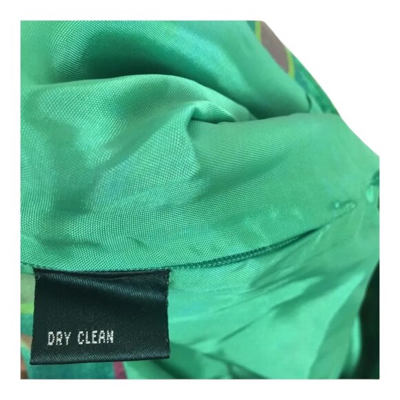 Vtg Lauren Ralph Lauren Skirt 6 Silk Plaid Mini 90s Y2K Colorful Mini Holiday - Picture 6 of 7